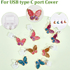 8Pcs 4 Colors Silicone Mobile Anti-Dust Plugs FIND-CN0002-017-5