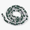 Electroplate Opaque Glass Beads Strands X-EGLA-A034-P4mm-M04-2