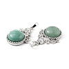 Natural Green Aventurine Pendants G-P498-01P-07-3