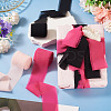 3 Rolls Polyester Raw Edges Ribbons SRIB-TAC0002-26C-8