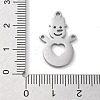 Christmas Theme Anti-Tarnish 304 Stainless Steel Pendants STAS-R003-04P-01-3