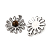 Natural Tiger Eye Pendants STAS-P406-02P-2