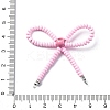 Alloy & Glass Seed Beads Bowknot Chandelier Component Links PALLOY-D359-03B-3