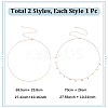 2Pcs Iron Waist Body Chain AJEW-WH20019-21G-2
