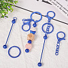 5Pcs Alloy and Brass Bar Beadable Keychain for Jewelry Making DIY Crafts DIY-SW0001-15A-6