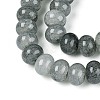 Baking Paint Crackle Glass Beads Strands DGLA-N020-01A-07-3