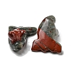 Natural Bloodstone Carved Healing Goldfish Figurines DJEW-D012-08I-2