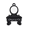 Glass Mirror Pendants FIND-Z073-03EB-1