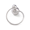 Stainless Steel Round Cuff Rings LS-RJEW-L116-01P-3