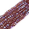 Electroplate Glass Beads Strands EGLA-A044-T1mm-L13-1