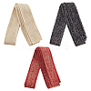 3Pcs 3 Colors 90% Cotton & 10% Elastic Fiber Ribbing Fabric for Cuffs FIND-BC0004-39-1
