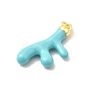 Brass Enamel Pendants KK-I378-06G-3