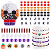 1 Set Halloween Theme DIY Glass & Resin & Polymer Clay Beads Bracelets Making Kits DIY-TAG0001-09-1