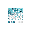 1 Strand Rectangle Synthetic Turquoise Beads Strands G-NB0005-57-7