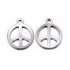 Tarnish Resistant 201 Stainless Steel Pendants LS-X-STAS-O110-05P-2