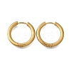 Round 304 Stainless Steel Hoop Earrings EJEW-V005-01G-02-2