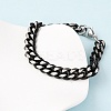 304 Stainless Steel Cuban Link Chain Bracelets for Men Women BJEW-C124-04A-02-3