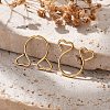 304 Stainless Steel Heart Clip on Nose Rings AJEW-A062-01A-G-5