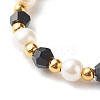 Imitate Austrian Crystal Bicone Glass Beaded Finger Rings RJEW-TA00003-05-3