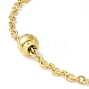 PVD Vacuum Plating 304 Stainless Steel Satellite Chains Anklet for Women STAS-E001-25G-2