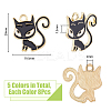 40PCS 5Colors Alloy with Enamal Pendants PALLOY-DC0001-66-2