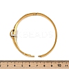 201 Stainless Steel with Rhinestone Bangles for Women BJEW-B138-03G-5