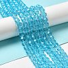 Transparent Glass Beads EGLA-A035-T8mm-D08-2