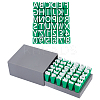 Plastic Uppercase Letter Clay Stamp Sets DIY-WH0750-114B-1