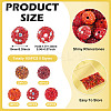 100Pcs 5 Colors Pave Disco Ball Beads RB-TA0001-25-4