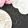 SHEGRACE Brass Hoop Earring Findings XGRPCH280-218G-4