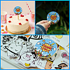 5 Sheets Round Dot PVC Waterproof Decorative Sticker Labels DIY-WH0481-38-5