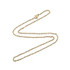 304 Stainless Steel Cable Chains Necklace for Men Women NJEW-N050-A02-G20-3