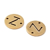 PVD Vacuum Plating 201 Stainless Steel Hollow Flat Round Links FIND-R149-03Z-G-2