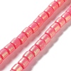 Spray Painted Handmade Polymer Clay Beads Strands CLAY-F004-A-2