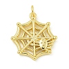Halloween Theme Rack Plating Brass Pendants KK-Z067-18G-05-1