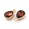 Faceted Glass Rhinestone Pendants GLAA-I051-A11-3