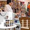 2-Row 8-Slot Wooden Eyeglasses Organizer Display Stands ODIS-WH0070-76-6