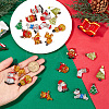 24Pcs 12 Styles Christmas Theme Transparent Resin Cabochons FIND-SC0011-31-3