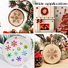 6Pcs 3 Styles Christmas Theme Plastic Hollow Out Drawing Painting Stencils Templates DIY-GF0009-92-5