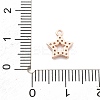925 Sterling Silver Micro Pave Clear Cubic Zirconia Charms STER-A034-02C-RG-3