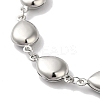 Non-Tarnish 304 Stainless Steel Teardrop Link Chain Bracelets for Women BJEW-I315-07P-2