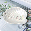 1Pc Shell Shaped Porcelain Jewelry Plate DJEW-LP0001-29-3
