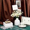 120Pcs 2 Style Heart Shaped Plastic Flower Card Holder Stick AJEW-GA0003-93B-4