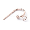 304 Stainless Steel Half Hoop Earrings STAS-Z028-B02-RG-2