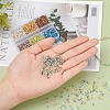 3900Pcs 6 Colors 11/0 Two Cut Round Hole Glass Seed Beads SEED-YW0001-48-8