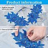 Polyester Embroidered Floral Lace Collar DIY-WH0326-47A-4