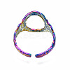 Open Oval Cuff Rings RJEW-N038-001-4
