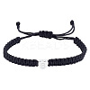 1Pc Adjustable Nylon Cord Braided Bracelets for Women Men BJEW-LP0001-34B-P-1