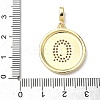 Brass Micro Pave Clear Cubic Zirconia Pendants KK-L253-17G-Q-3