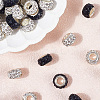 100Pcs 2 Colors Polymer Clay Rhinestone European Beads CPDL-SP0001-02-6